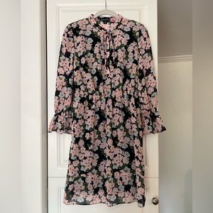 J. Crew Mercantile small petite floral long sleeve dress